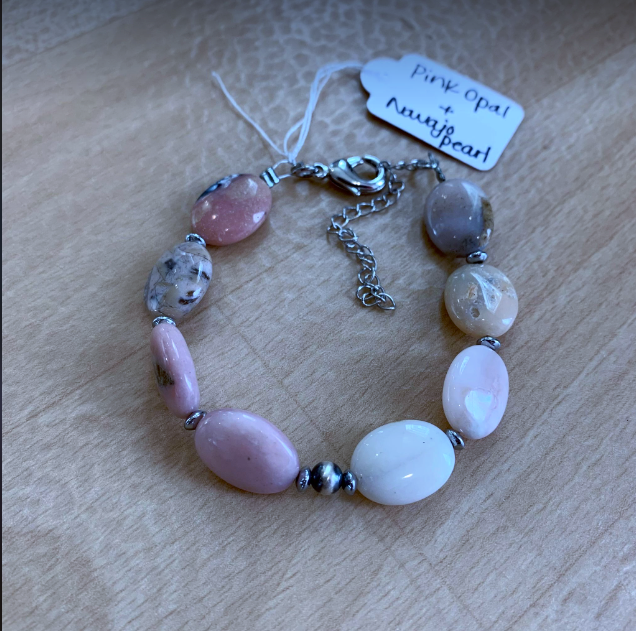 Pink Opal Link Bracelet – Barse Jewelry